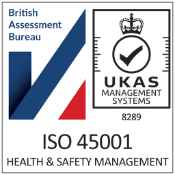 ISO 45001:2018 certification badge